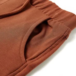 vidaXL Pantalones cortos infantiles con cordón marrón 92 Marrón Clearance