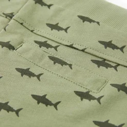 vidaXL Pantalones cortos infantiles con cordón claro 116 Caqui Clearance