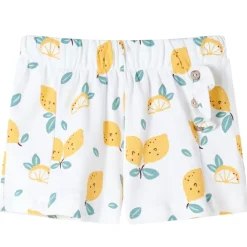 vidaXL Ropa Y Accesorios-Pantalones cortos infantiles color crudo 92