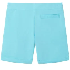 vidaXL Ropa Y Accesorios-Pantalones cortos infantiles con cordón color aguamarina 128