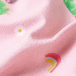 vidaXL Ropa Y Accesorios-Pantalones cortos infantiles con cordón rosa claro 128