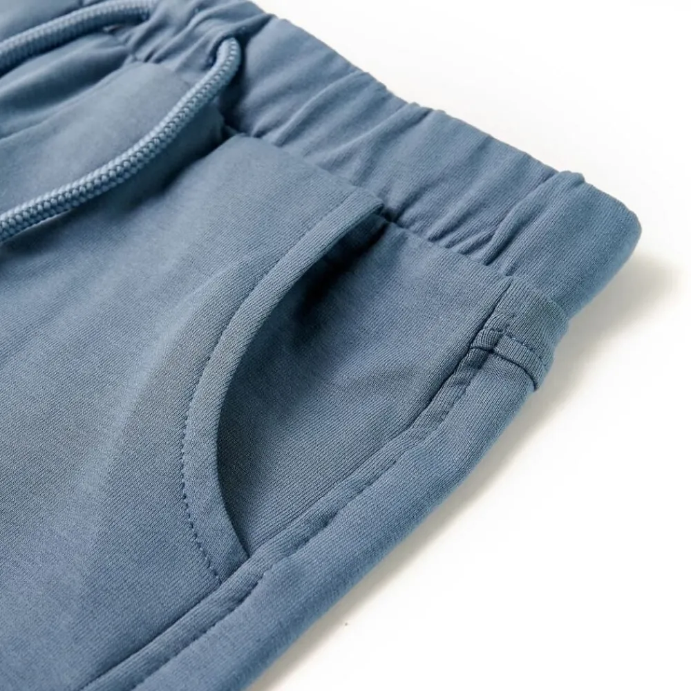 vidaXL Pantalones cortos infantiles con cordón oscuro 92 Azul Clearance