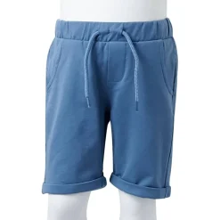 vidaXL Pantalones cortos infantiles con cordón oscuro 92 Azul Clearance