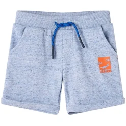 vidaXL Ropa Y Accesorios-Pantalones cortos infantiles con cordón mélange 116