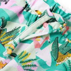vidaXL Ropa Y Accesorios-Pantalones cortos infantiles con cordón menta claro 92