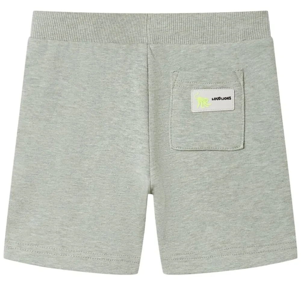 vidaXL Ropa Y Accesorios-Pantalones cortos infantiles con cordón claro mélange 92