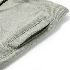vidaXL Ropa Y Accesorios-Pantalones cortos infantiles con cordón claro mélange 92