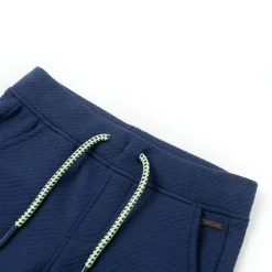 vidaXL Ropa Y Accesorios-Pantalones cortos infantiles con cordón azul oscuro 104