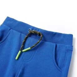 vidaXL Pantalones de chándal infantiles 104 Azul Sale