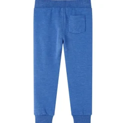 vidaXL Pantalones de chándal infantiles mélange 104 Azul Discount