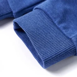 vidaXL Pantalones de chándal infantiles mélange 104 Azul Discount