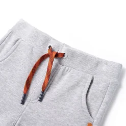 vidaXL Pantalones de chándal infantiles mélange 92 Gris Clearance