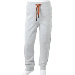 vidaXL Pantalones de chándal infantiles mélange 92 Gris Clearance