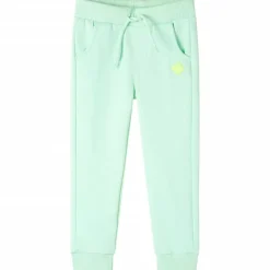 vidaXL Pantalones de chándal infantiles brillante 104 Verde Sale