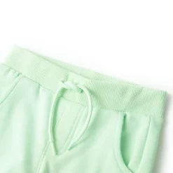 vidaXL Pantalones de chándal infantiles brillante 104 Verde Sale