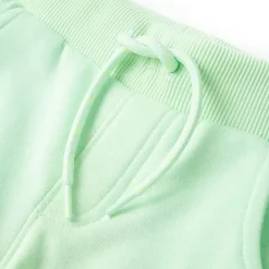 vidaXL Pantalones de chándal infantiles brillante 104 Verde Sale