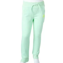 vidaXL Pantalones de chándal infantiles brillante 104 Verde Sale