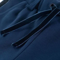 vidaXL Ropa Y Accesorios-Pantalones infantiles con ribetes negros azul marino 104
