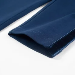 vidaXL Ropa Y Accesorios-Pantalones infantiles con ribetes negros azul marino 104