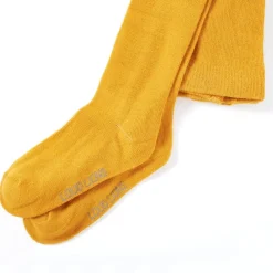 vidaXL Pantis infantil oscuro 104 Ocre New