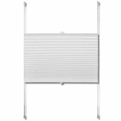 vidaXL Persiana Plisada 40X100cm Blanco New