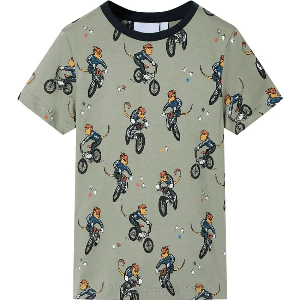 vidaXL Ropa Y Accesorios-Pijama de manga corta infantil caqui claro 92