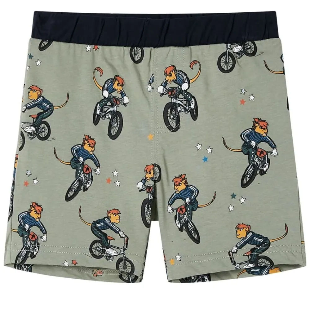 vidaXL Ropa Y Accesorios-Pijama de manga corta infantil caqui claro 92