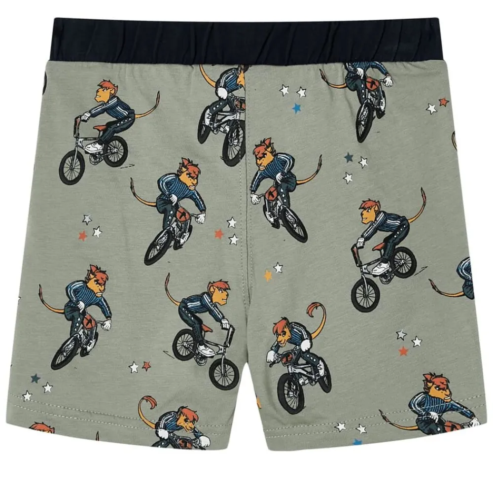 vidaXL Ropa Y Accesorios-Pijama de manga corta infantil caqui claro 92