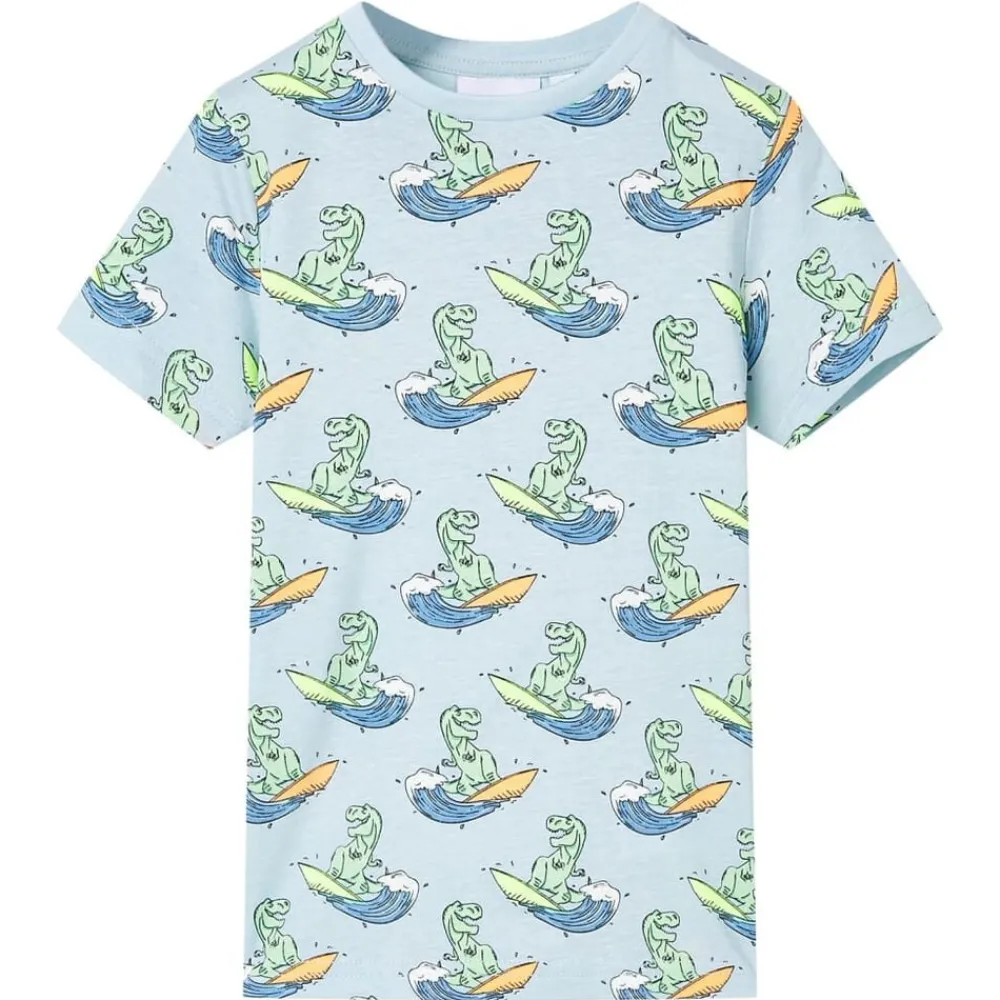 vidaXL Ropa Y Accesorios-Pijama de niños de manga corta azul claro 104
