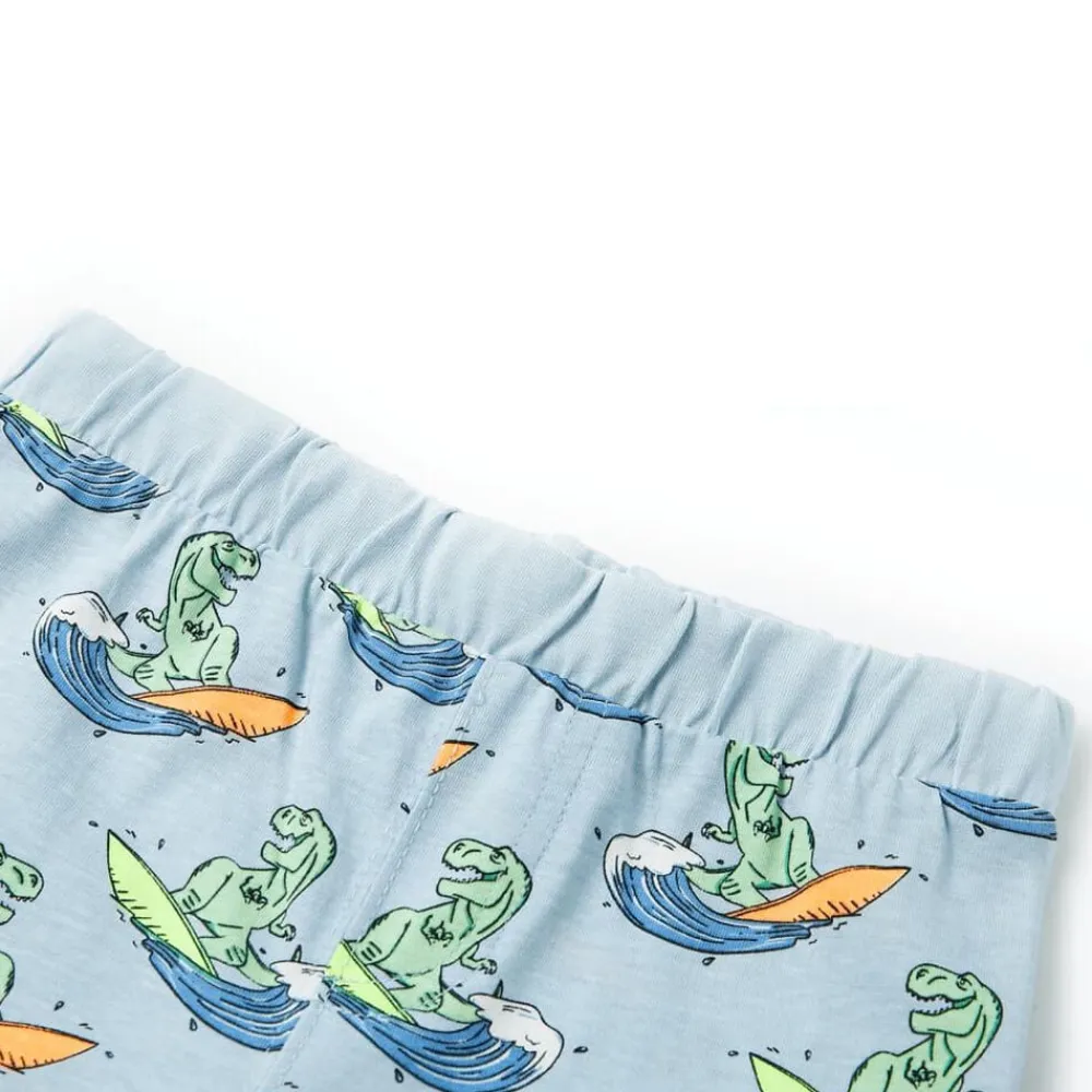 vidaXL Ropa Y Accesorios-Pijama de niños de manga corta azul claro 104