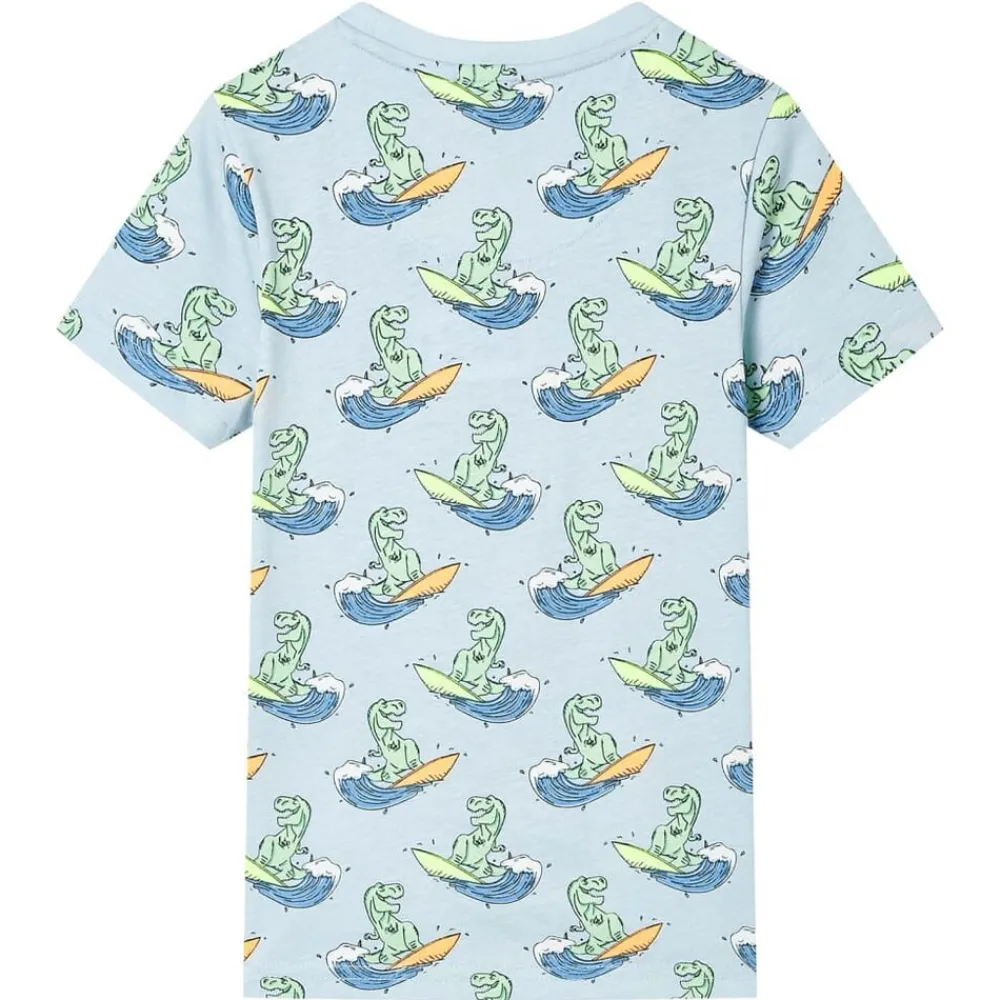 vidaXL Ropa Y Accesorios-Pijama de niños de manga corta azul claro 104