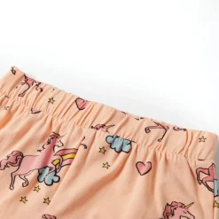 vidaXL Ropa Y Accesorios-Pijama infantil de manga corta naranja claro 92
