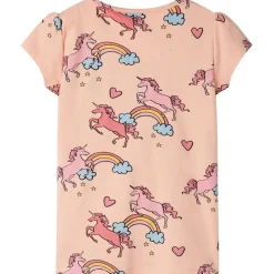 vidaXL Ropa Y Accesorios-Pijama infantil de manga corta naranja claro 92