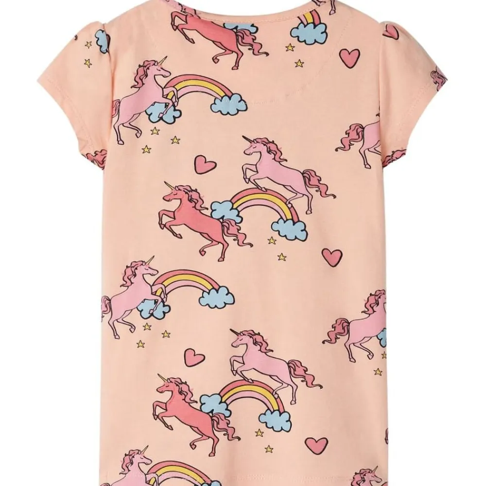 vidaXL Ropa Y Accesorios-Pijama infantil de manga corta naranja claro 92