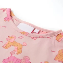 vidaXL Pijama infantil de manga corta rosa claro 92 Outlet