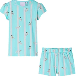 vidaXL Pijama infantil de manga corta color crudo 104