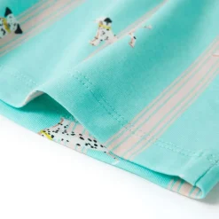 vidaXL Pijama infantil de manga corta color crudo 104
