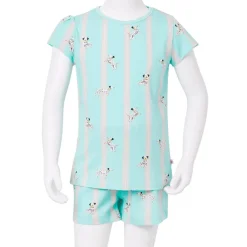vidaXL Pijama infantil de manga corta color crudo 104