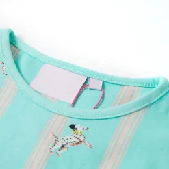 vidaXL Pijama infantil de manga corta color crudo 104