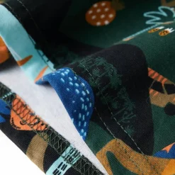 vidaXL Pijama infantil de manga larga verde oscuro 92