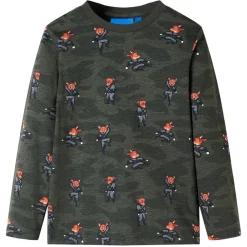 vidaXL Ropa Y Accesorios-Pijama infantil de manga larga caqui 92
