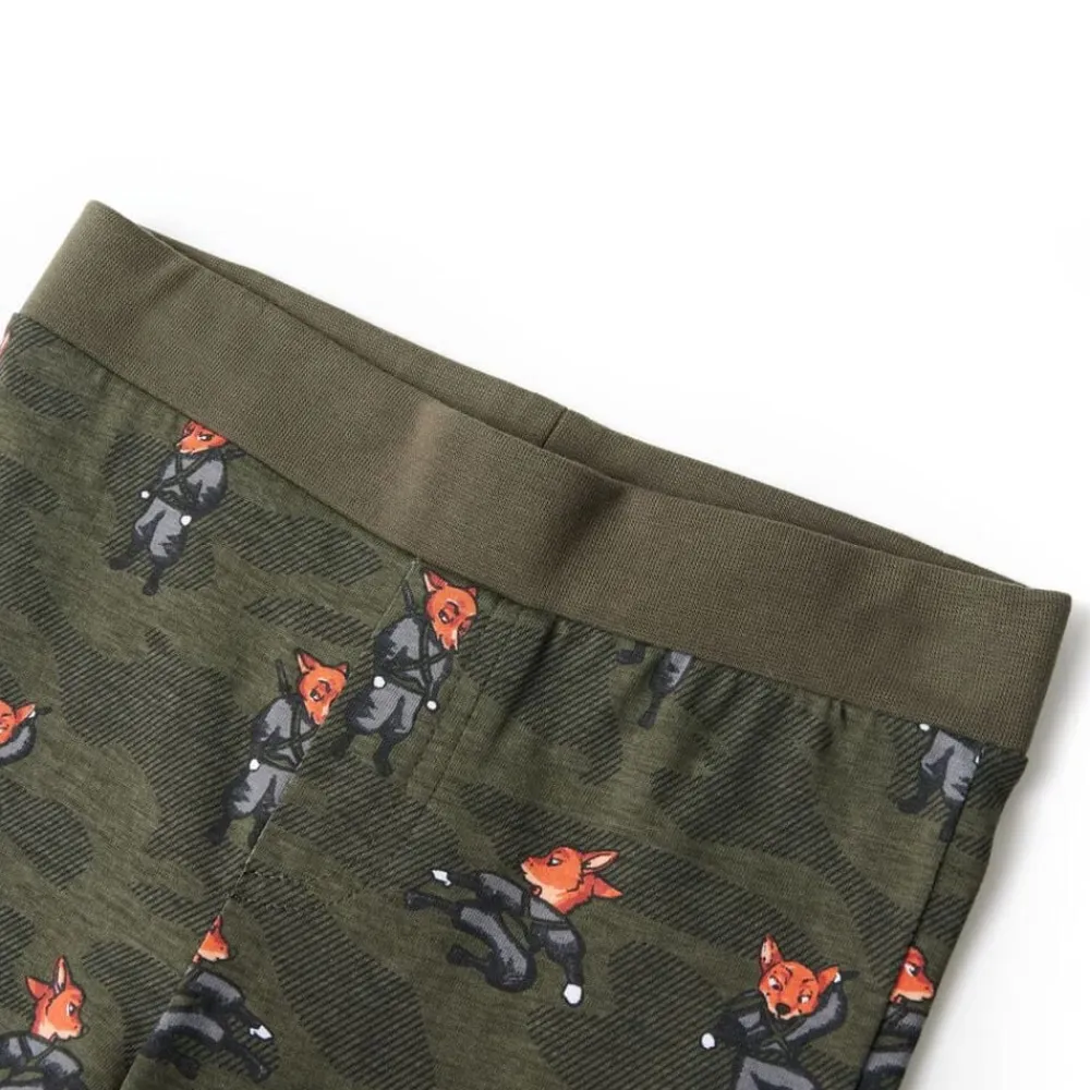 vidaXL Ropa Y Accesorios-Pijama infantil de manga larga caqui 92