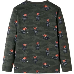 vidaXL Ropa Y Accesorios-Pijama infantil de manga larga caqui 92