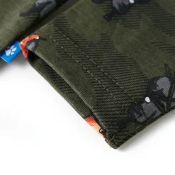 vidaXL Ropa Y Accesorios-Pijama infantil de manga larga caqui 92