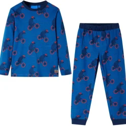 vidaXL Pijama infantil de manga larga petróleo 92 Clearance