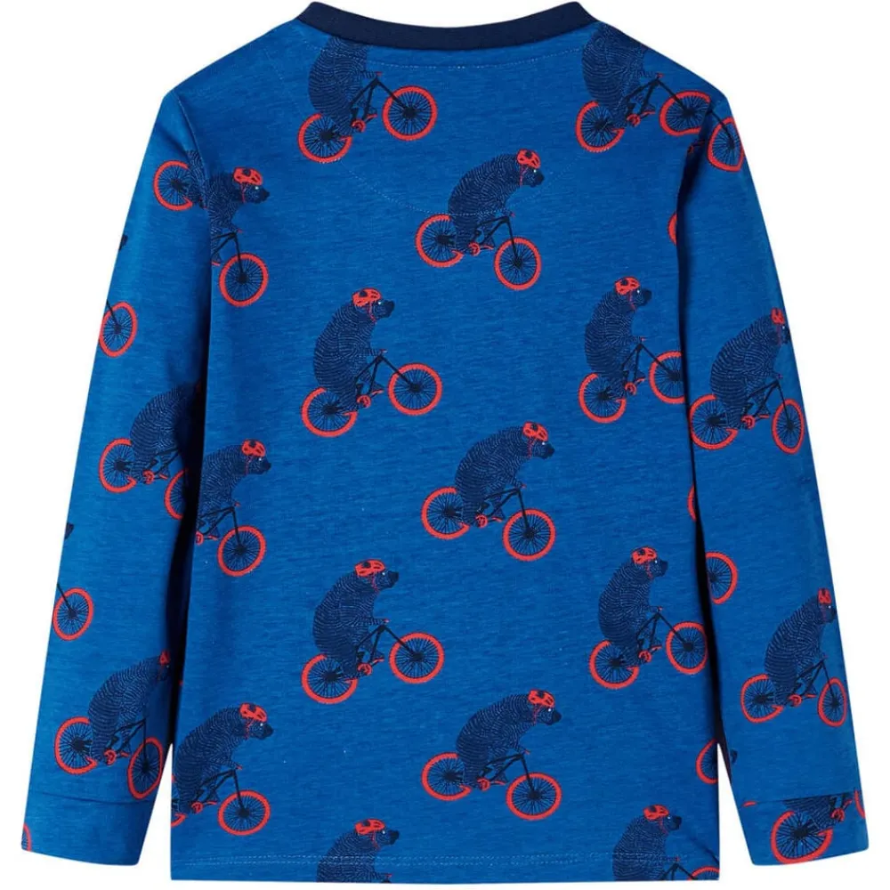 vidaXL Pijama infantil de manga larga petróleo 92 Clearance