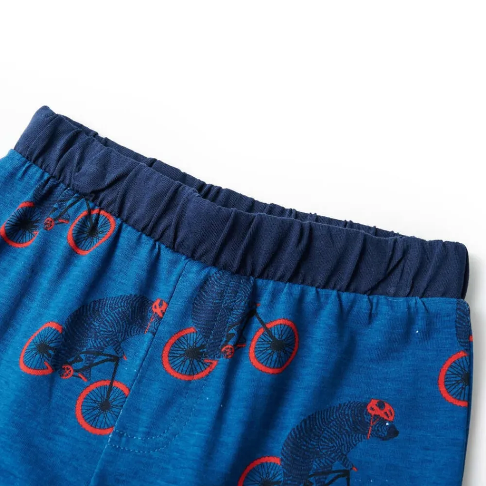 vidaXL Pijama infantil de manga larga petróleo 92 Clearance