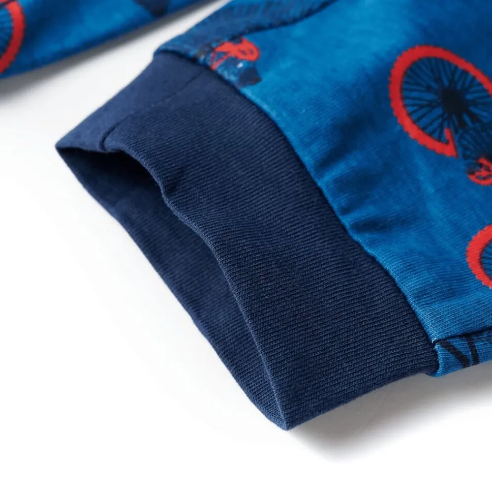 vidaXL Pijama infantil de manga larga petróleo 92 Clearance