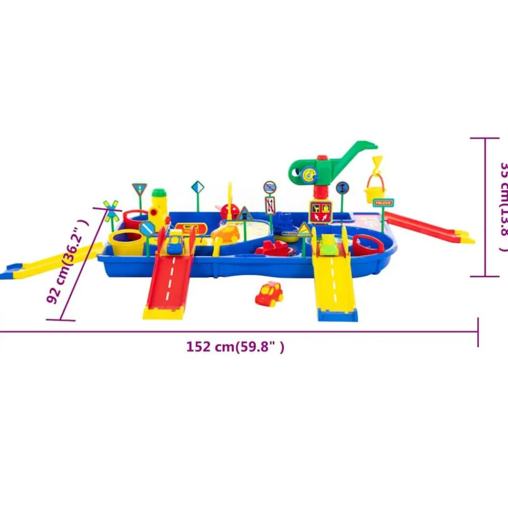 Polesie wader Sistema de agua de 9 piezas con rampas 152x92x35 cm PP Clearance