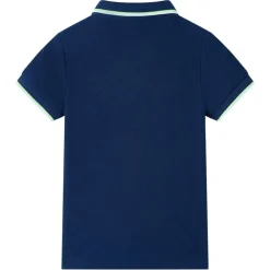vidaXL Polo infantil azul oscuro 116 Azul marino Clearance